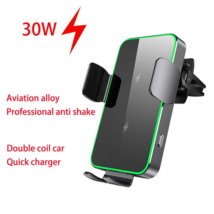 Wireless Car Charger Mount Fast Charging - Cargador inalámbrico Qi2 para coche, soporte
