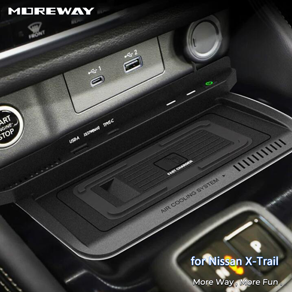 Wireless Car Charger Mount Fast Charging - Cargador Inalámbrico para Auto para Nissan