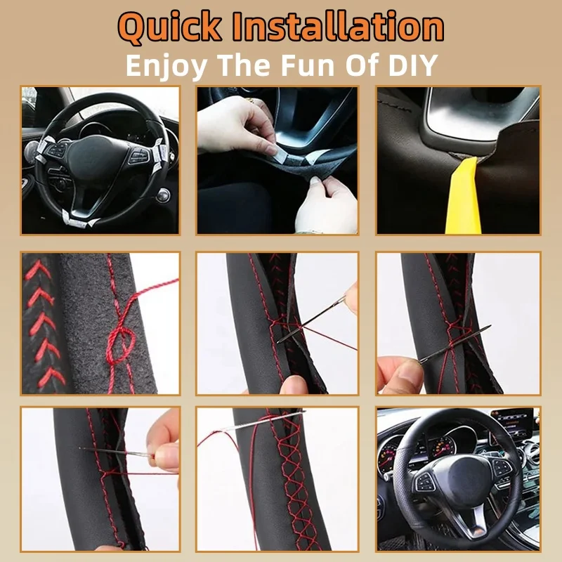 Protector para volante de coch - Car Steering Wheel Cover Anti Slip Breathable reseña y precio