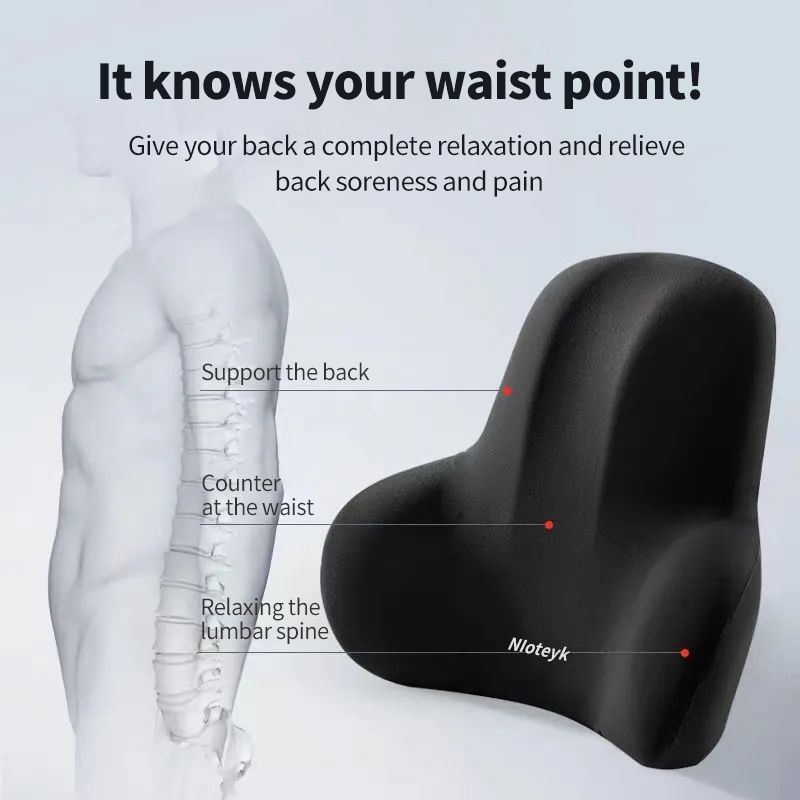 Cojín para el cuello del coche - Memory Foam Car Neck Pillow Lumbar Support reseña y precio