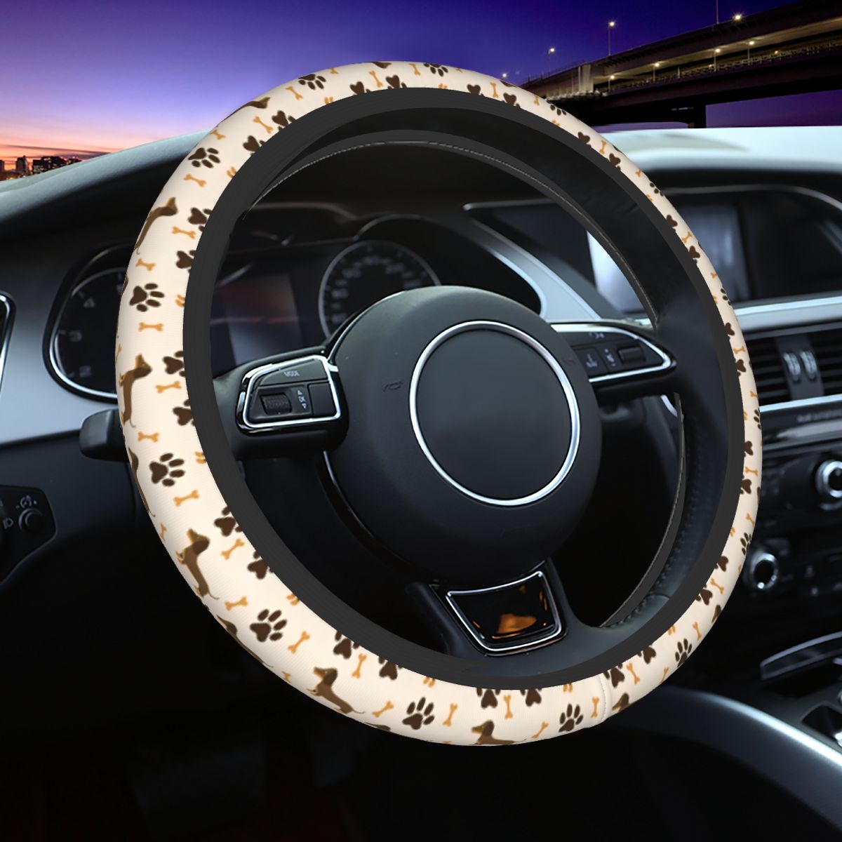 Bonita funda para volante de c - Car Steering Wheel Cover Anti Slip Breathable reseña y precio