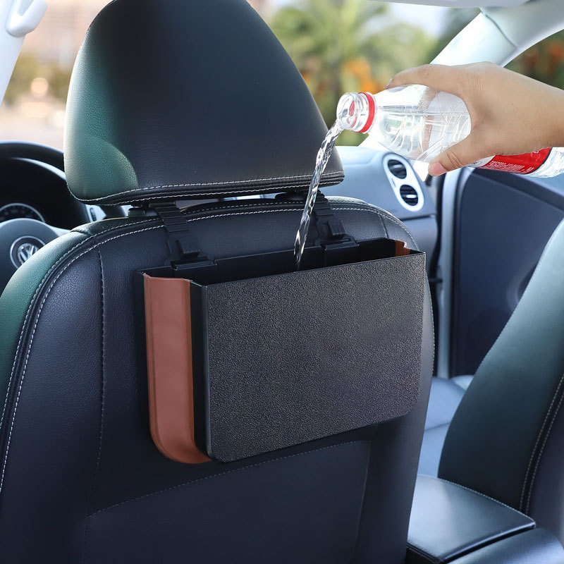Cubo de basura colgante para c - Waterproof Car Trash Can With Lid reseña y precio
